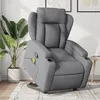Image de vidaXL Fauteuil de massage, relaxation tissu gris clair