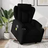 Image de vidaXL Fauteuil de massage, relaxation tissunoir