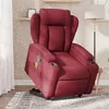 Image de vidaXL Fauteuil de massage, relaxation tissu bordeaux
