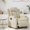 Image de Fauteuil inclinable électrique Crème Similicuir