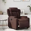 Image de vidaXL Fauteuil réglable électrique similicuir marron