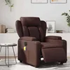 Image de vidaXL Fauteuil de massage, relaxation électrique similicuir marron