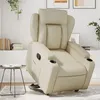 Image de Fauteuil inclinable Crème Similicuir