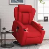 Image de vidaXL Fauteuil de massage, relaxation similicuir rouge