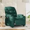 Image de vidaXL Fauteuil réglable électrique tissu vert foncé