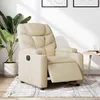 Image de vidaXL Fauteuil réglable électrique tissu crème