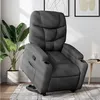 Image de vidaXL Fauteuil de relaxation inclinable tissu gris foncé