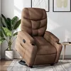 Image de vidaXL Fauteuil de relaxation inclinable tissu marron