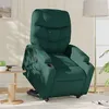 Image de vidaXL Fauteuil de relaxation inclinable tissu vert foncé