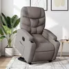 Image de vidaXL stoel électrique réglable tissu taupe