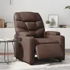 Image de vidaXL Fauteuil réglable électrique similicuir marron