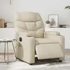 Image de vidaXL Fauteuil de massage, relaxation électrique similicuir crème