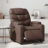 Image de vidaXL Fauteuil de massage, relaxation électrique similicuir marron