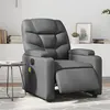 Image de vidaXL Fauteuil de massage, relaxation électrique similicuir gris