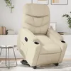 Image de vidaXL Fauteuil de relaxation inclinable similicuir crème
