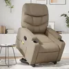Image de vidaXL Fauteuil de massage, relaxation similicuir cappuccino