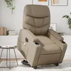 Image de vidaXL Fauteuil de relaxation, massage, inclinable électrique similicuir cappuccino