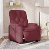 Image de vidaXL Fauteuil réglable électrique tissu bordeaux
