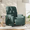 Image de vidaXL Fauteuil réglable électrique tissu vert foncé