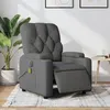 Image de vidaXL Fauteuil de massage, relaxation électrique réglable tissu gris foncé