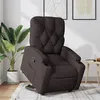 Image de vidaXL Fauteuil de relaxation inclinable tissu marron foncé