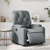 Image de vidaXL Fauteuil réglable électrique similicuir gris