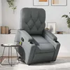 Image de vidaXL Fauteuil de massage, relaxation similicuir gris