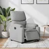 Image de vidaXL Fauteuil électrique réglable tissu gris clair