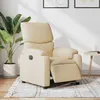 Image de vidaXL Fauteuil réglable électrique tissu crème