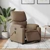 Image de vidaXL Fauteuil de massage, relaxation électrique réglable tissu marron