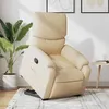 Image de vidaXL Fauteuil de relaxation inclinable tissu crème