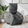 Image de vidaXL Fauteuil de massage, relaxation tissu gris foncé