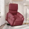 Image de vidaXL Fauteuil de massage, relaxation tissu bordeaux