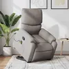 Image de vidaXL Fauteuil de massage, relaxation tissu taupe