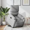 Image de vidaXL stoel électrique réglable tissu gris clair