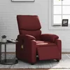 Image de vidaXL Fauteuil de massage, relaxation électrique similicuir bordeaux