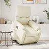Image de vidaXL Fauteuil de massage, relaxation similicuir crème