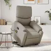 Image de vidaXL Fauteuil de massage, relaxation similicuir cappuccino