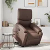 Image de vidaXL Fauteuil de relaxation, massage, inclinable électrique similicuir marron