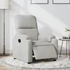 Image de vidaXL Fauteuil réglable électrique tissu microfibre gris clair