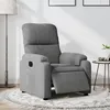 Image de vidaXL Fauteuil réglable électrique tissu microfibre gris foncé