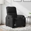 Image de vidaXL Fauteuil réglable électrique tissu microfibrenoir