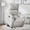 Image de vidaXL Fauteuil de relaxation inclinable tissu microfibre gris clair