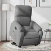 Image de vidaXL Fauteuil de relaxation inclinable tissu microfibre gris foncé