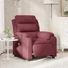 Image de vidaXL Fauteuil de massage, relaxation électrique réglable tissu bordeaux