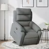 Image de vidaXL Fauteuil de relaxation inclinable tissu gris foncé