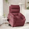 Image de vidaXL Fauteuil de massage, relaxation tissu bordeaux