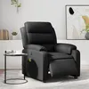 Image de vidaXL Fauteuil de massage, relaxation électrique similicuirnoir