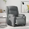 Image de vidaXL Fauteuil réglable électrique similicuir gris