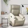 Image de vidaXL Fauteuil de relaxation inclinable similicuir crème